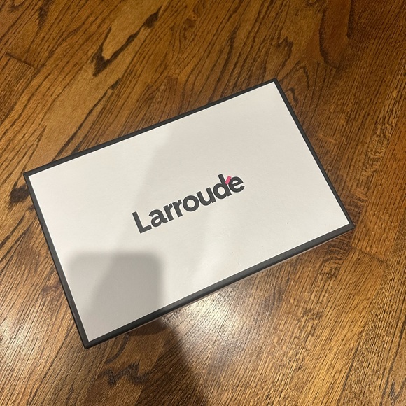 Larroude Burgundy Ines Velvet Slingback Heels - Picture 8 of 10